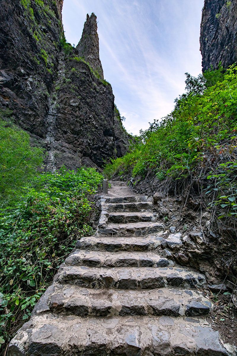 Escaleras de piedra, Barranco del Infierno